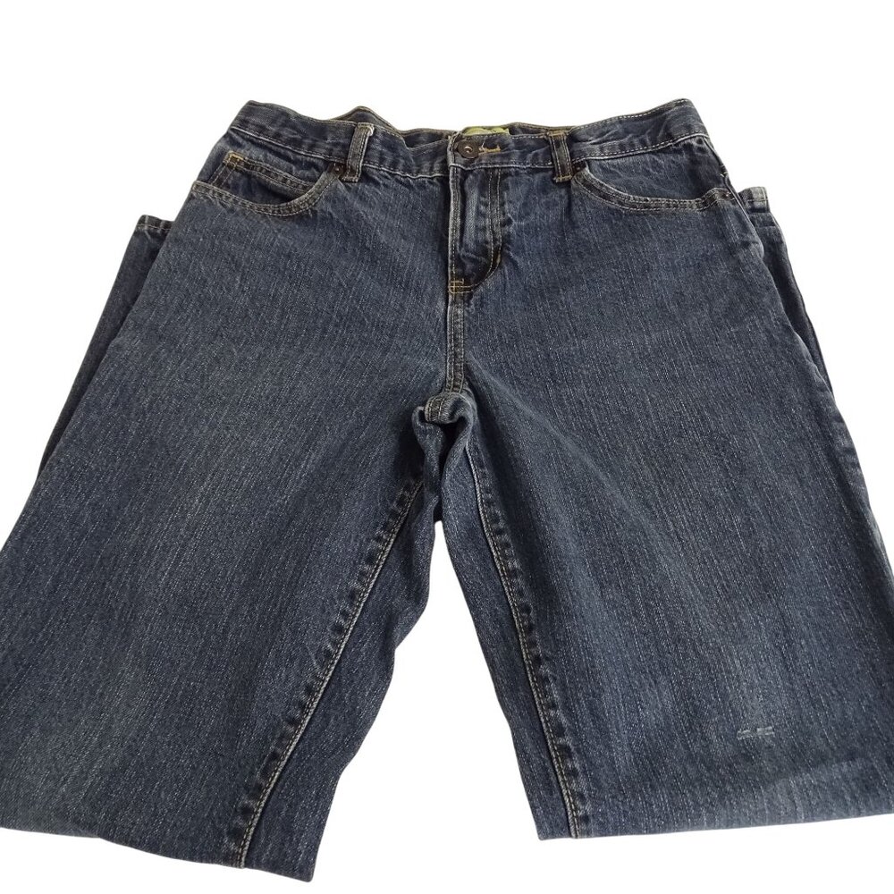 Old Navy Blue Denim Straight Leg Jeans Boys Size 16 Husky Cotton